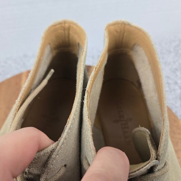 Cole Haan Mens 11.5M Glenn Beige Suede Office Lace Up Casual Daily Chukka Boot - Picture 12 of 14